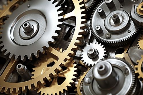 制造業工廠工業機械齒輪零件攝影圖片 攝影圖